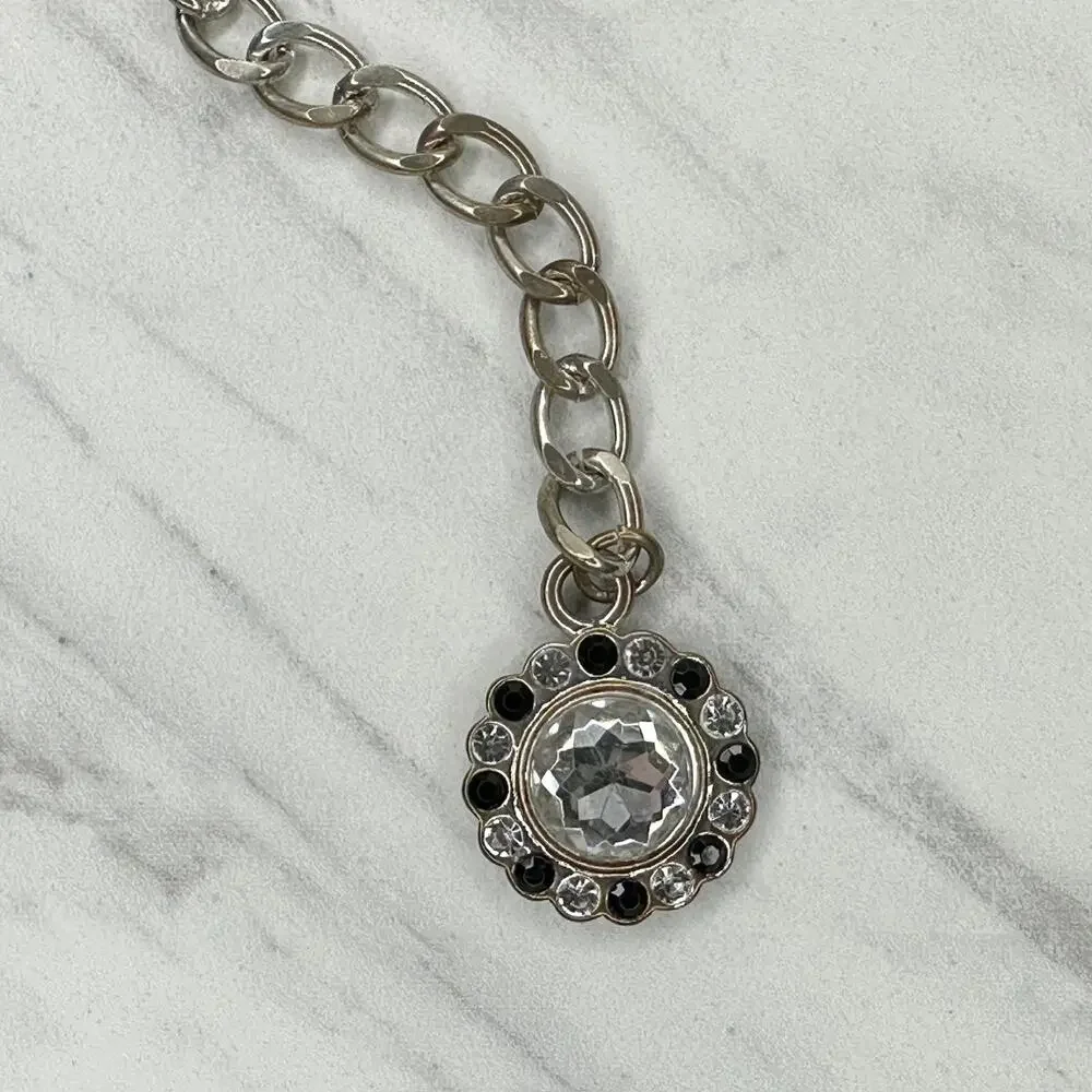 White House Black Market Rhinestone Chain Belt XS/S ✨